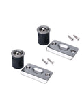 2 Pack Closet Door Ball Catch Hardware, Stainless Steel Adjustable With Strike Plate, Drive In Spring Ball Latches