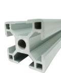 30mm By 30mm Smooth Lite T Slot Aluminum Extrusion 400mm Length Built For DIY Frames Super Durable Anodized Aluminum Profile With Lightweight Strength And Corrosion Resistance For Your Next Build, close-up end view