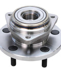 AWD Front 4Pc CV Axles Kit For Jeep Grand Cherokee 1999 2004 With Selec Trac, close-up of metal wheel bearing hub for 4WD models.