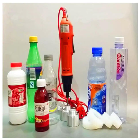 Heavy Duty Go To Handheld Electric Bottle Capper Delivers Knockout Torque For Hassle Free Cap Sealing On Beverage Bottles 10 To 50 mm Sweet Fit 220V Power