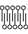 Ten Pack Five Thirty Second Inch Standard Hex Dogging Keys With Full Loop In Black For Door Locks And Panic Bar Exit Devices