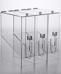 Kick Up Your Snack Station Game With This 9 Lb Acrylic Dry Food Dispenser 3 Pack Clear Bulk Bin Countertop Organizer For Cereal Coffee Beans Candy Trail Mix And Pasta. Clear acrylic bulk dispensers showcasing three separate compartments.