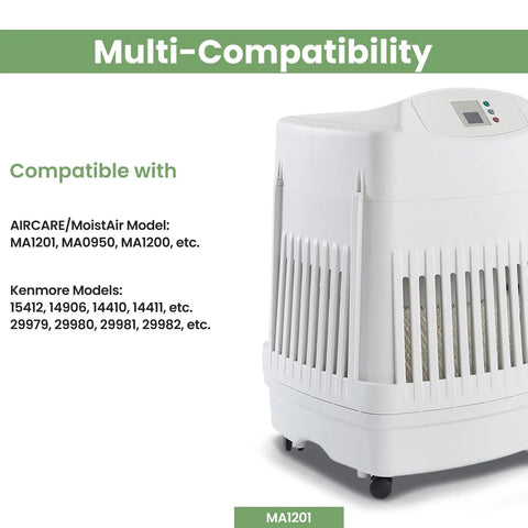 Universal Humidifier Filter For AIRCARE Essick Air MA1201 MA0950 MA1200 And Kenmore 15412 14906 29982 Humidifiers 2 Pack display