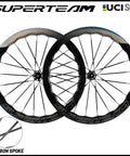 Carbon Disc Wheelset Tubeless Ratchet Bike Wheel 700C 50mm Black Fits Shimano 8 9 10 11 12 Speed Thru Axle