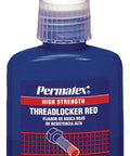 Red High Strength Anaerobic Thread Locker For 3/8 To 1 Inch Fasteners 50 Milliliter Tube Keeps Bolts Locked In Tight Conditions