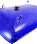 Foldable Water Storage Bladder PVC Tank For RV Camping Emergency Garden And Truck Use 540L 142 Gallons, blue with fittings
