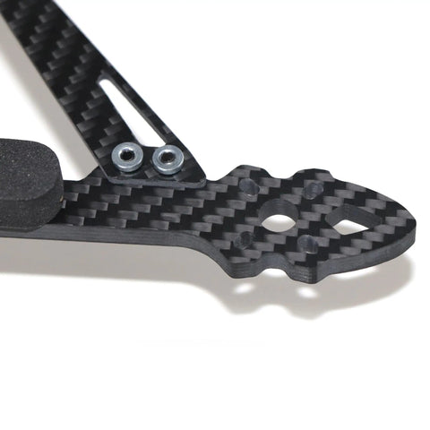 Close-up of 6mm arm from V2 8 Inch FPV Racing Drone Frame 367mm 3K Full Carbon Fiber With 6mm Arms For Freestyle RC Build Lightweight Yet Beefy