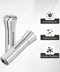R8 Round Collet Three Sixteenth Inch, 7/16-20 UNF Thread Mill Chuck Holder with polished silver finish and durability features