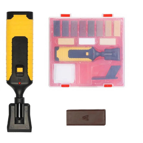 Quick Dry Hardwood Floor Restoration Set For Scratches And Dents with wax kit, tool, and color blocks