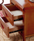 Killer Sturdy Industrial End Table With Stackable Design And Front Storage Compartment Rustic Brown Wood Look accent table drawers open