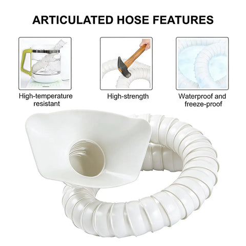 Heavy Duty Flexible Fume Extraction Arm With Precision Dust Removal Hood And Complete Hose Pipe Fitting Kit For Smooth Smoke And Dust Collection In Any Workshop 2 Inch 10 Foot White featuring articulated high-strength flexible hose.