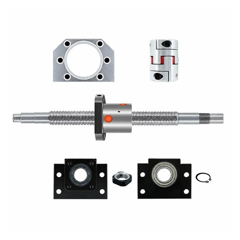 Awesome Ball Screw Kit With SFU2005 And SFU2010 For CNC Router Plus 20mm Rod, BKBF15 support seat, coupling and nut