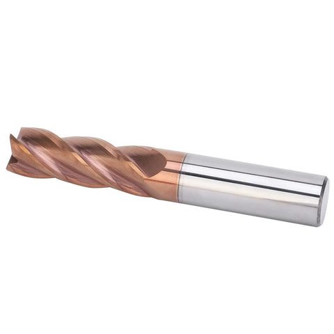 Hard Hitting Tungsten Steel 3 Flute End Mill With 16mm Shank And 16mm Cutting Diameter 100mm Total Length For CNC Machines Burr Free Finish