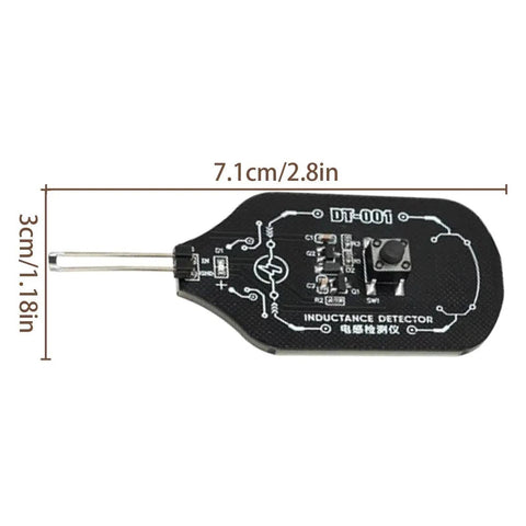Portable Coil Tester For PCB Diagnostics And Inductor Fault Detection High Sensitivity Board Checker with dimensions