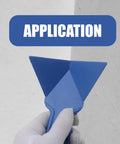 Blue 2 Pack 90 Degree Inside Corner Trowel for Drywall Mudding and Taping Plastic Slick Pro Grade Corner Finishing Tool in use