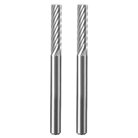Pro Grade Tungsten Carbide Cutter For Die Grinder Kit High Performance Rotary Carving Bit 1 Eighth Inch Shank 2 Pieces
