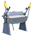 49 Inch Box And Pan Brake For Steel And Aluminum, 12 Gauge Capacity Up To 0.1 Inch Mild Steel, Adjustable 0 To 135 Degree Bend