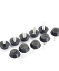 Durable Threaded Leveling Feet for Furniture Workhorse, Screw On Adjustable Glide Foot Levelers for Tables and Desks M6 M8 20 Pcs