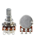B500K Mini Metric Split Potentiometers For Electric Guitar And Bass Pro Grade Nine Point Five Millimeter Shaft Linear Taper 500K Audio Pot