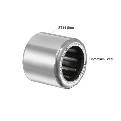 Needle Roller Bearing One Way Clutch For Tight Spaces 12mm Bore 18mm OD 16mm Width, close-up of steel material