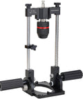 Portable Drill Guide With Angle Stops From -60 To 60 Degrees, Adjustable Drill Press Jig And 1/2 Inch Self Locking Chuck