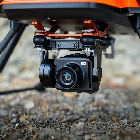 Close-up of 4K camera on Beefy Heavy Lift Fishing Drone With 30 Minute Flight Time And 4K Sony IMX377 Camera For Pro Angling