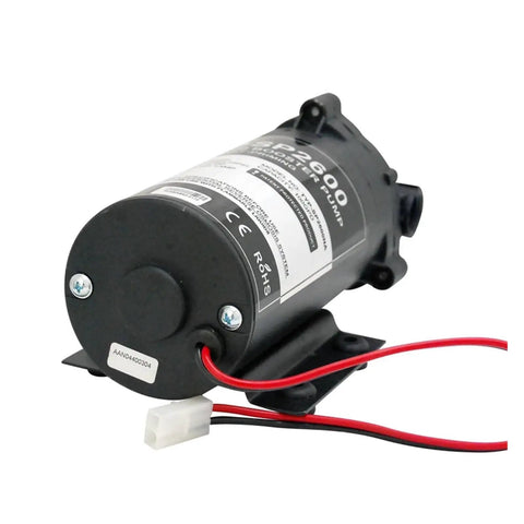 Kickstart Pure Water No Fuss Self Priming RO Booster Pump 100 GPD Systems Silently Quiet Workhorse rear view with wires.