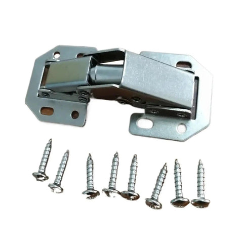Rotating Concealed Hinges For Cabinets And Furniture 3 Inch No Drill Hole Bridge Shaped Spring Hinge with screws