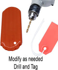 Badass High Voltage Battery Terminal Safety Covers For Electric Vehicles Sae Orange Insulated Caps showing drill and orange safety cap.