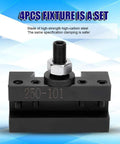 Rock Solid Quick Change Boring Tool Holder Set With Top Shelf High Carbon Steel Clamps showing a high-carbon steel clamp for CNC milling.