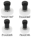 Set Of 4 Ceramic Clay Polishing Tools For Sculpture And Trimming Wheels with dimensions and compact design