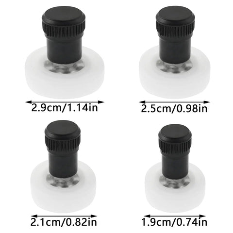 Set Of 4 Ceramic Clay Polishing Tools For Sculpture And Trimming Wheels with dimensions and compact design