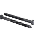 Two Beefy Half Inch By Six Inch Black Lag Bolts 25 Pack With 2X Corrosion Protection Ceramic Blakote Rustproof Finish For Exterior Decks