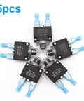 Five Pack Push Button Circuit Breakers With Manual Reset 3A 5A 10A 15A 20A 125/250V AC And 32V DC Quick Connect Terminals