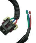 Low Coolant Level Sensor Wire Repair End Pigtail Connector For Peterbilt And Kenworth Trucks Replaces N9267001 Q216007S Direct Fit Plug And Play Easy Install No Modifications Needed black wire harness with 3-pin connector