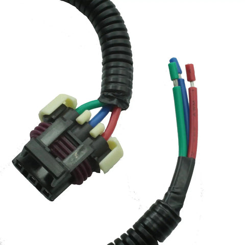 Low Coolant Level Sensor Wire Repair End Pigtail Connector For Peterbilt And Kenworth Trucks Replaces N9267001 Q216007S Direct Fit Plug And Play Easy Install No Modifications Needed black wire harness with 3-pin connector