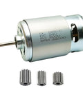24V 555 22000RPM High Speed Electric Motor for Ride On Cars Upgrade DC Drive Engine Replacement for SUV Truck Gearboxes with gear options