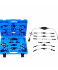 Professional Diesel Engine Manual Pump Tool Kit For Family Vehicles Complete Exhaust Filter And Fuel System Repair Set in blue case