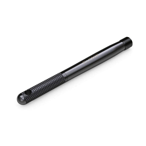 Wheel Hanger Alignment Pin Guide Tool For Easy Lug Hole Alignment And Hub Support M14x1.5 Threads, black, metal, close-up view