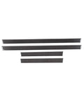 Toyota Land Cruiser Prado Door Sill Protectors Stickers Carbon Fiber Edge Guards Trim For 2010 2017 Models displayed in set