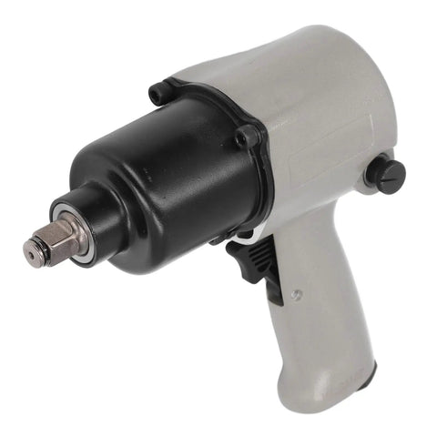 Heavy Duty Pneumatic Impact Wrench With 1 4 Inch Square Drive And 410 Nm Knockout Torque Aluminum Air Powered Tool for smooth tire services.