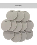 Top Shelf 10Pc Flocking Sanding Discs With Hook And Loop Backing For 75mm Sander Super Fast Dust Venting Holes Ultra Smooth Finish Grits Chart