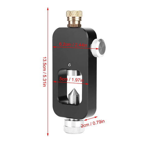 Portable Scuba Tank Refill Adapter Aluminum Alloy Tank Fill Station with 0.7 Inch Air Tube, 5.3 Inch High, 2.44 Inch Wide
