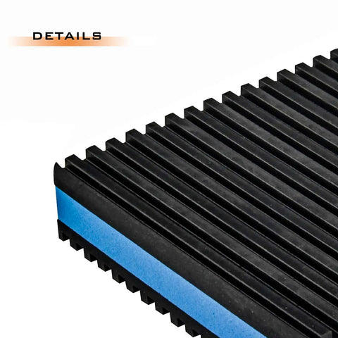 Close-up of Four Pack Rubber AntiVibration Pads with EVA Foam Core showing textured surface and layered structure