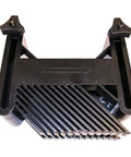 Dual Horizontal Feather Board For Router Tables Slides Right Into T Slot Miter Rails With Stackable Braces showing top view with adjustable clamps.