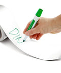 Person writing on White Dry Erase Tape 1.88 Inch Wide By 5 Yard Length 6 Pack Peel And Stick Writable Label Tape For Home Office School Crafts Decor Erases With Tissue Or Eraser