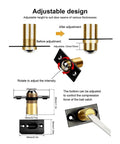 Adjustable design of 12pc Invisible Wooden Cabinet Door Catch Ball Latch Kit With Elastic Adjustable Spring Bead Mechanism For Closet Lock Install Hide Screws And Punching Tools Seamlessly.