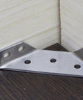 Heavy Duty Stainless Steel Corner Brace Angles For Wood Furniture 6 Pack Right Angle Brackets For Shelves DIY Friendly Tables
