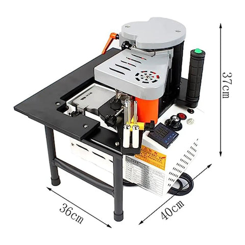 Portable Edge Bander For Woodworking, Pro Grade Glue System, 1 To 6 Meters Per Second Speed, Double Sided PVC And Melamine Machine