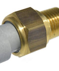 Straight Up Fitment Air Charge Temperature Sensor, brass and plastic, monitors inlet air temp for engine performance.